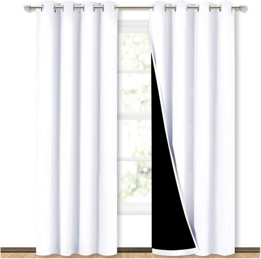 Paneles de cortina de ventana 100% opacos, cortinas de bloqueo de calor y luz - VIRTUAL MUEBLES