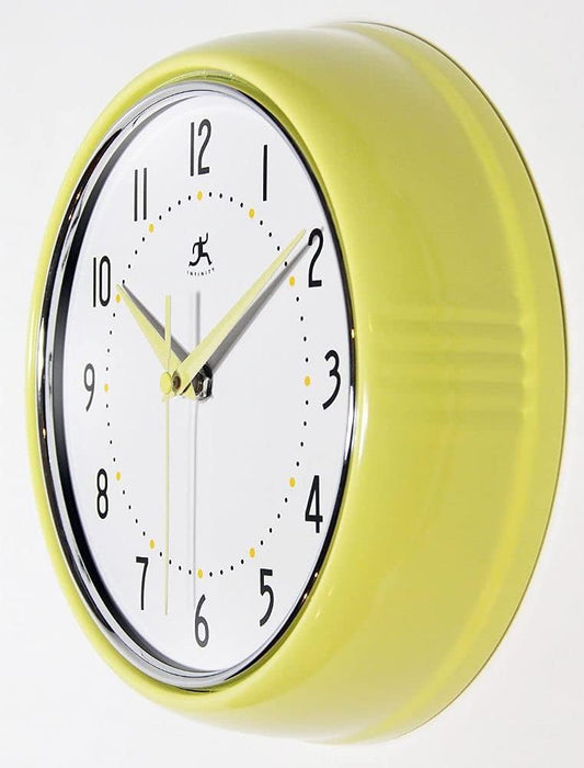 Reloj de pared decorativo estilo retro, 9 pulgadas silencioso, para cocina o