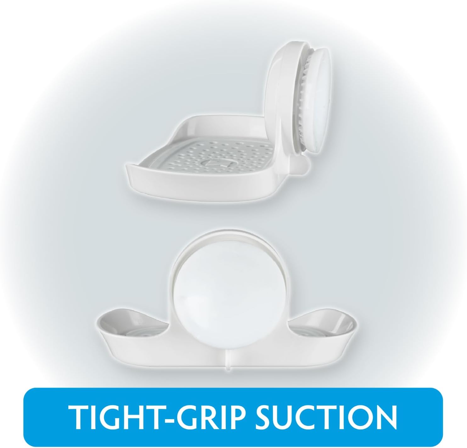 SlipX Solutions Protector de jabón de sujeción fuerte, soporte para jabón con