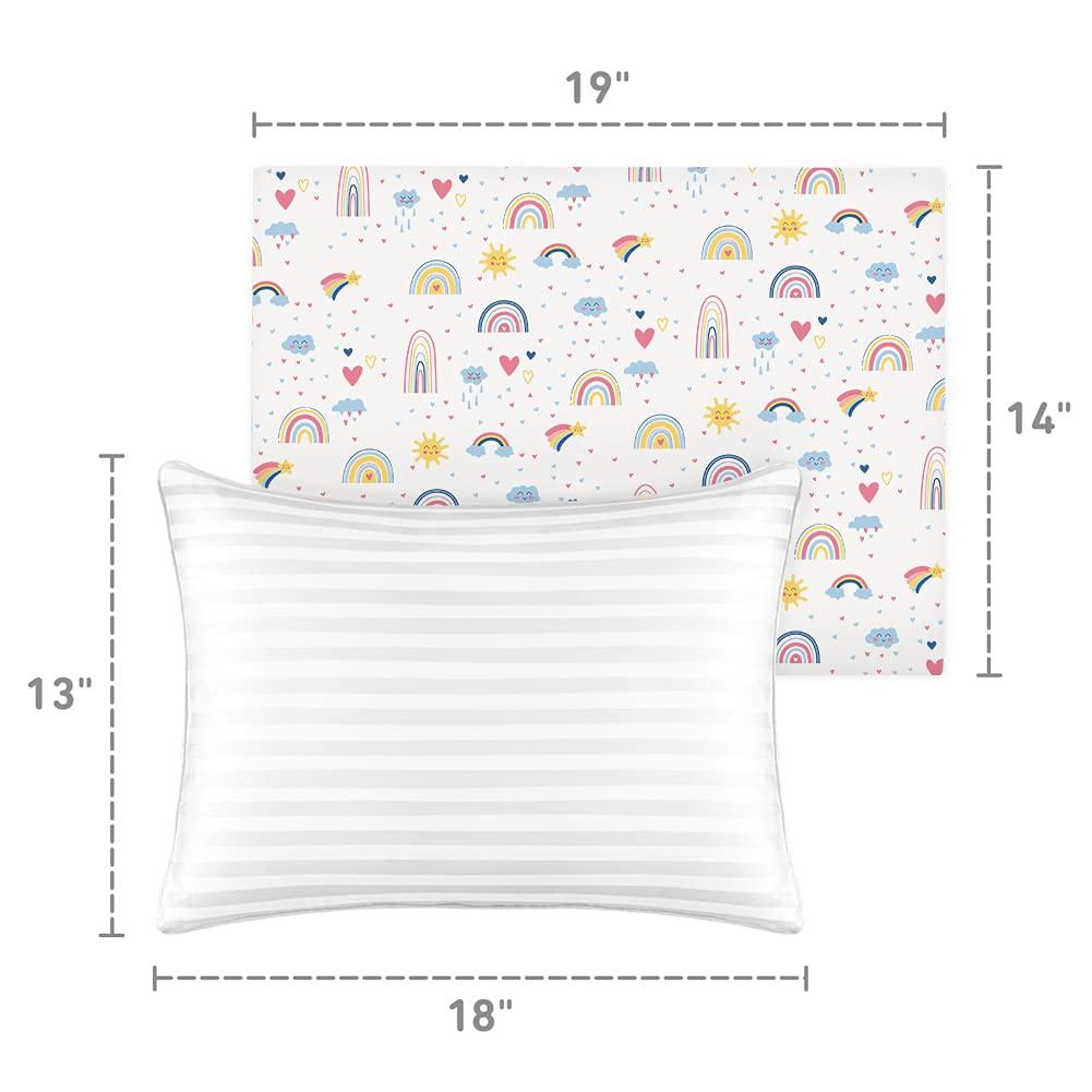 Almohada para niños pequeños, almohadas suaves de 13 x 18 pulgadas para dormir, - VIRTUAL MUEBLES