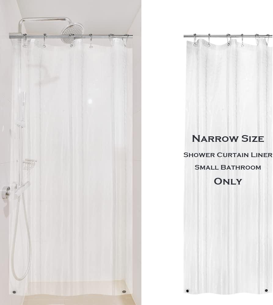 Forro de cortina de ducha transparente extra largo 72x84 PEVA cortina de  ducha