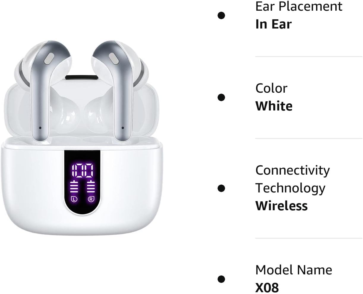 Auriculares Bluetooth verdaderos auriculares inalámbricos de reproducción de 60
