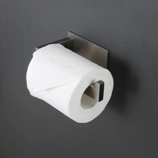 Portarrollos de papel higiénico, autoadhesivo, de acero inoxidable, resistente - VIRTUAL MUEBLES