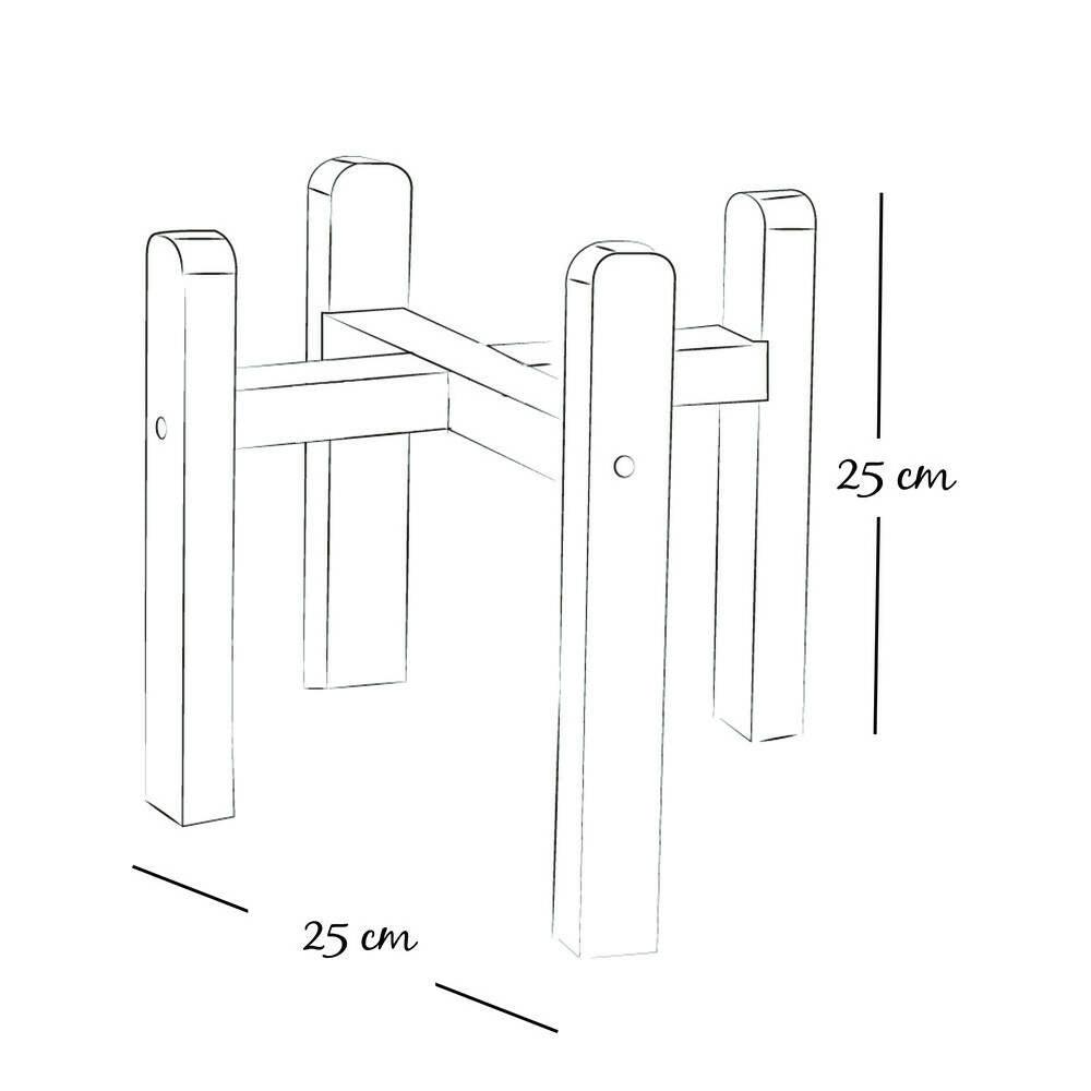 Soporte Maceta Click Pequeño 25x24x24 cms - VIRTUAL MUEBLES