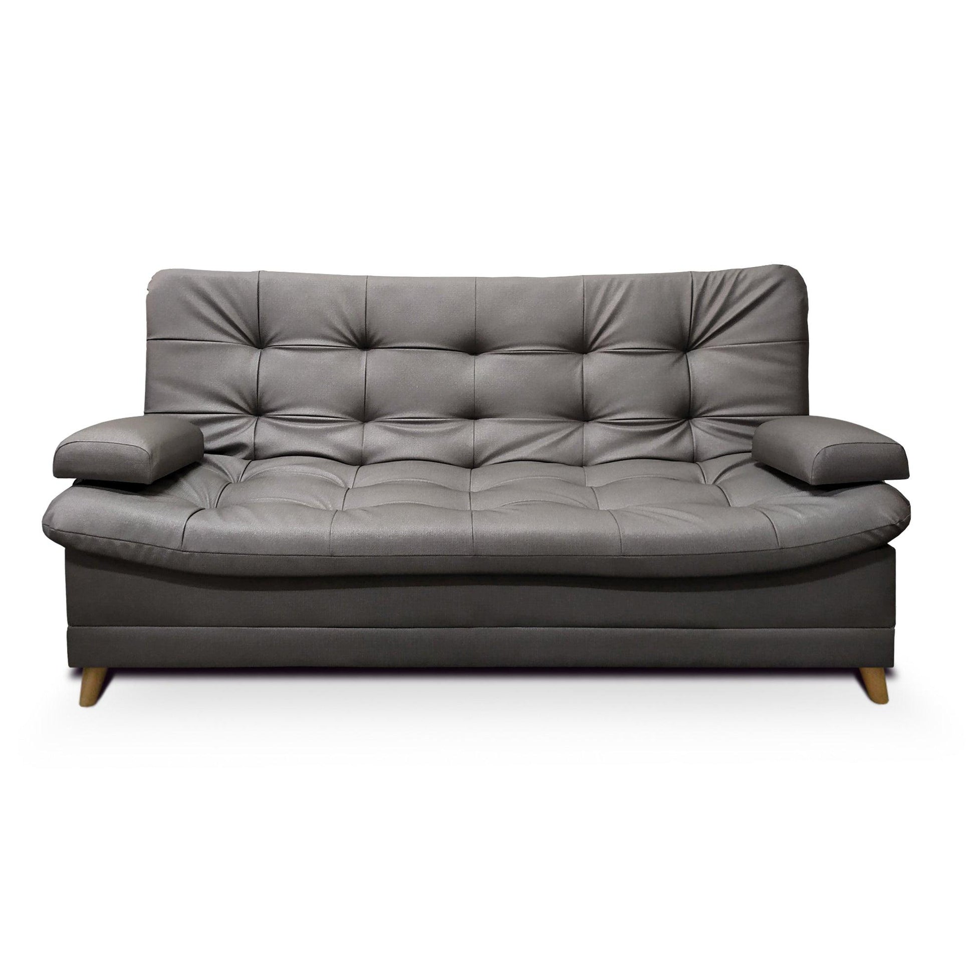 Sofacama Dolce 3 posiciones Antirasguño Gris - VIRTUAL MUEBLES