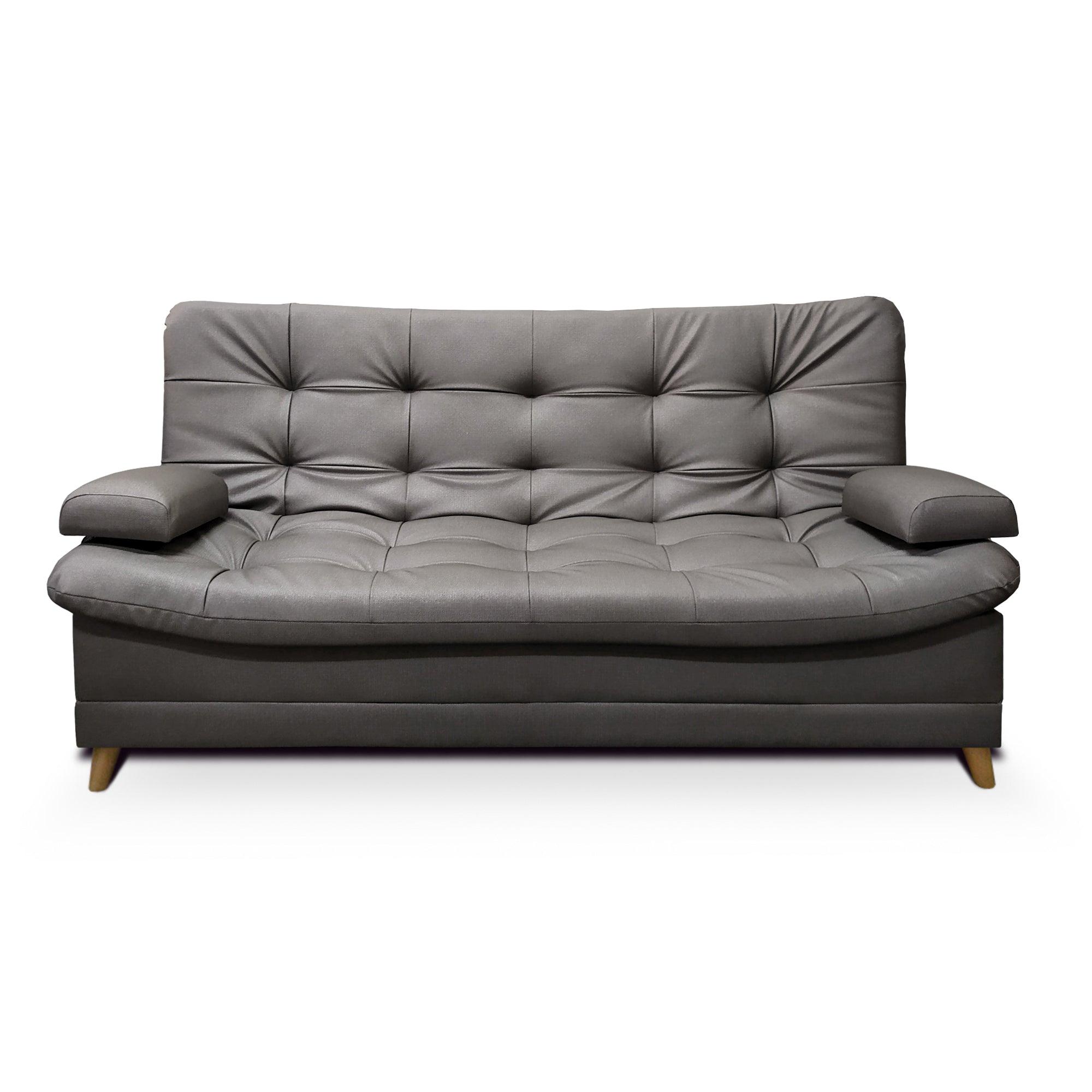 Sofacama Dolce 3 posiciones Antirasguño Gris - VIRTUAL MUEBLES