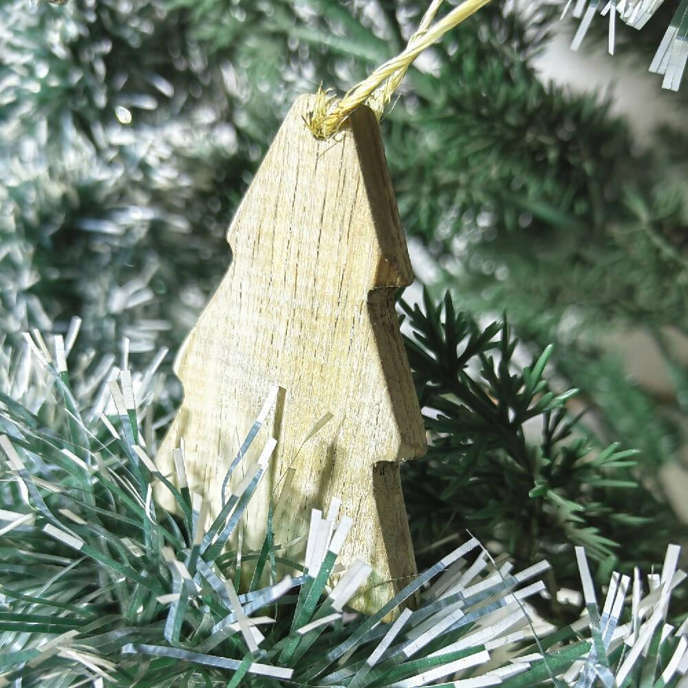 Adornos para Árbol Navidad Madera Vintage Kitx16 - VIRTUAL MUEBLES