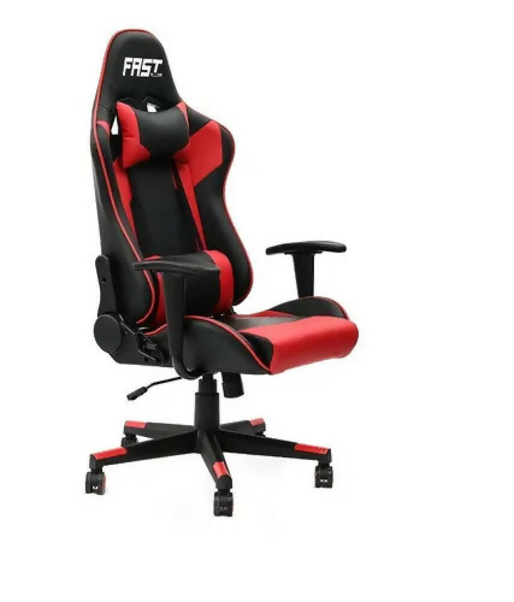 Silla Gamer Fast Red Ergonómica Reclinable Cojines Oficina 828 RED - VIRTUAL MUEBLES