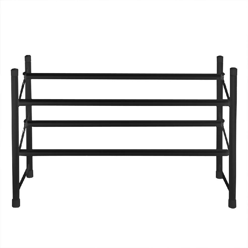 Zapatero expandible 2 niveles negro - VIRTUAL MUEBLES