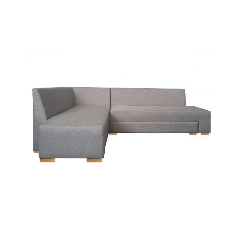 Sofá Cama en L Izquierdo Tito Lona anti fluidos Gris 288x88x83