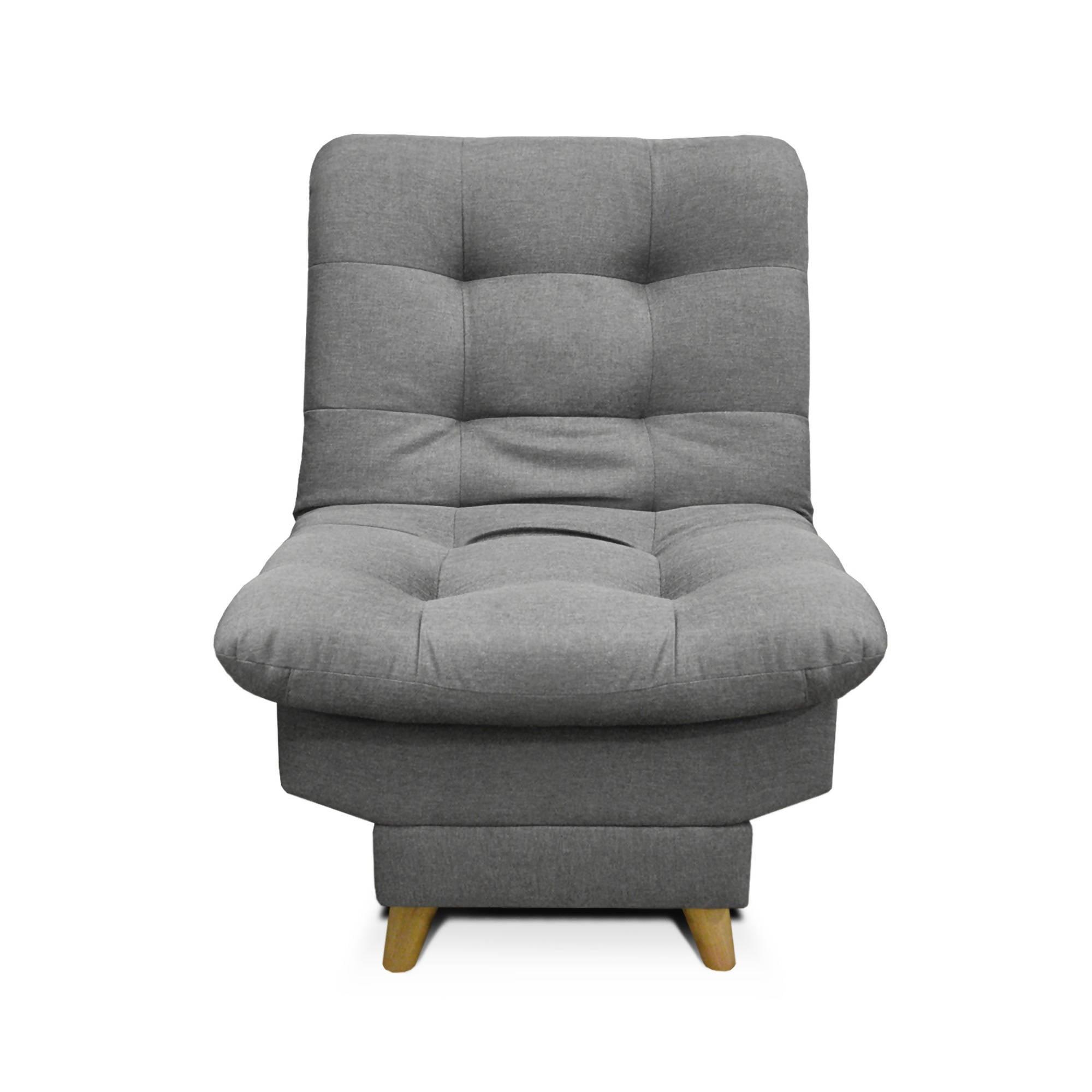 Silla Clic Clac Carvallo Lux Tela Gris - VIRTUAL MUEBLES