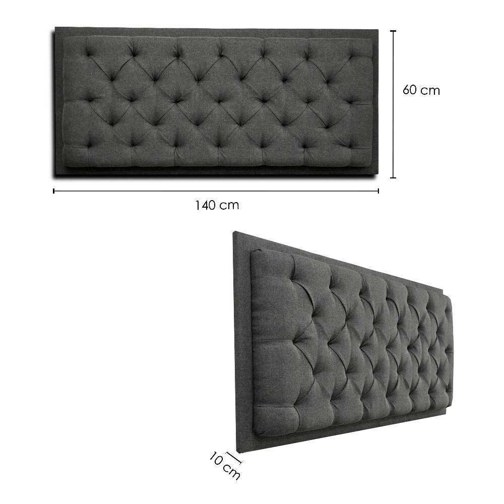 Cabecero Dreamer colgar gris 140 cm - VIRTUAL MUEBLES