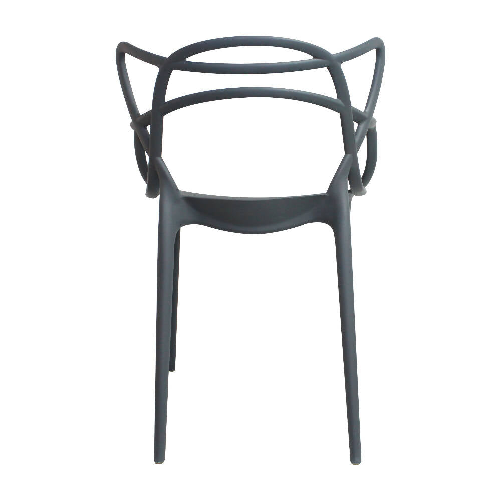 Kit por 2 Silla Solna Para Sala Comedor Jardín - Gris