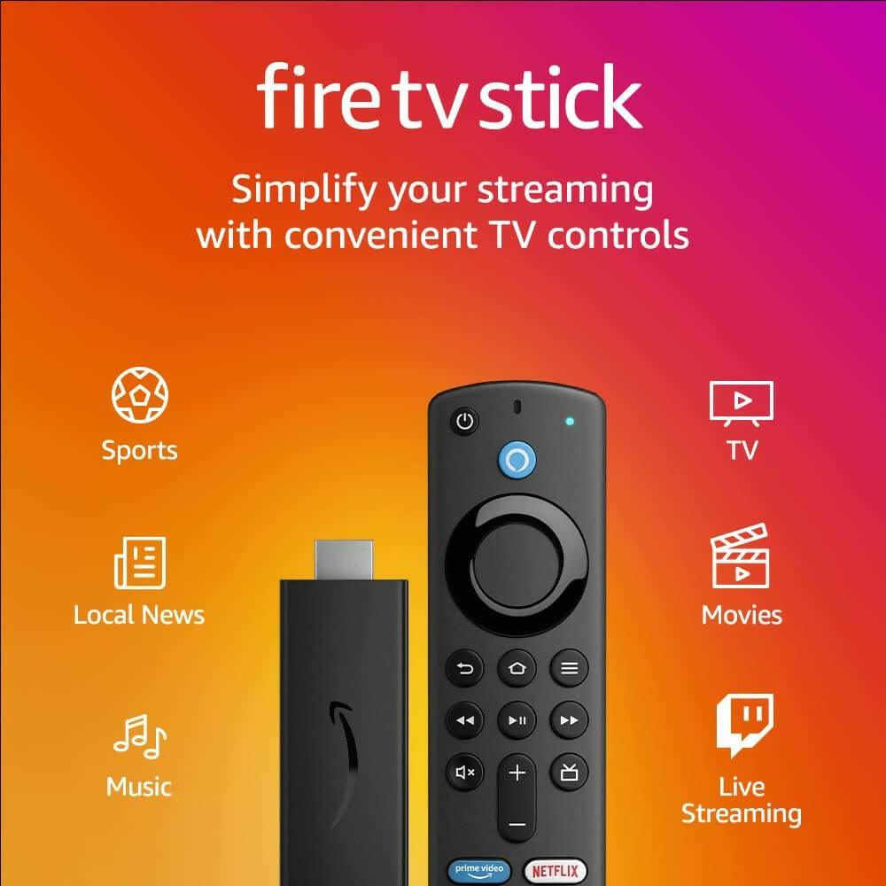 Amazon Fire TV Stick Alexa Con Control de Voz Full HD - Convertidor a Smart TV