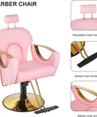 Silla de peluquería reclinable Silla de salón Silla hidráulica ajustable en