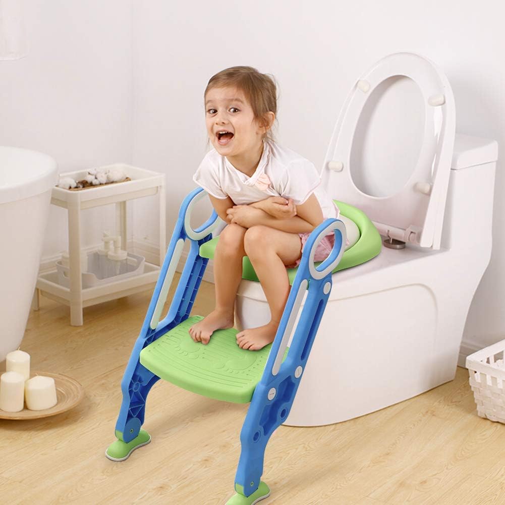 Asiento de inodoro para niños, silla de inodoro rígida portátil
