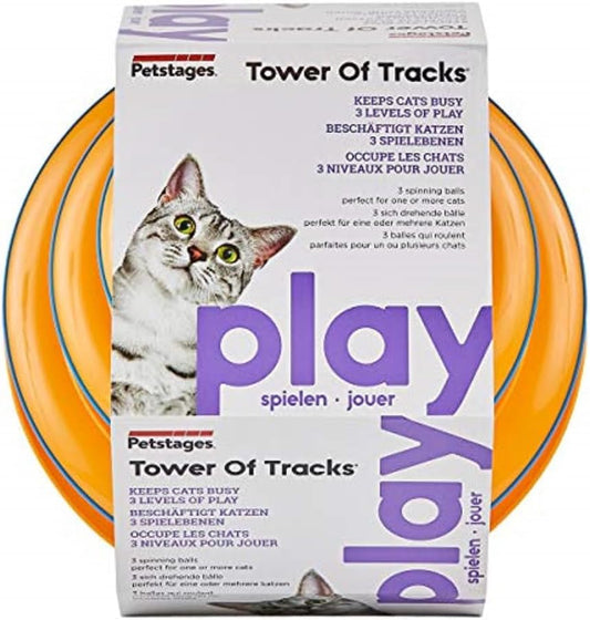 Juguete interactivo para gatos de 3 niveles Tower of Tracks