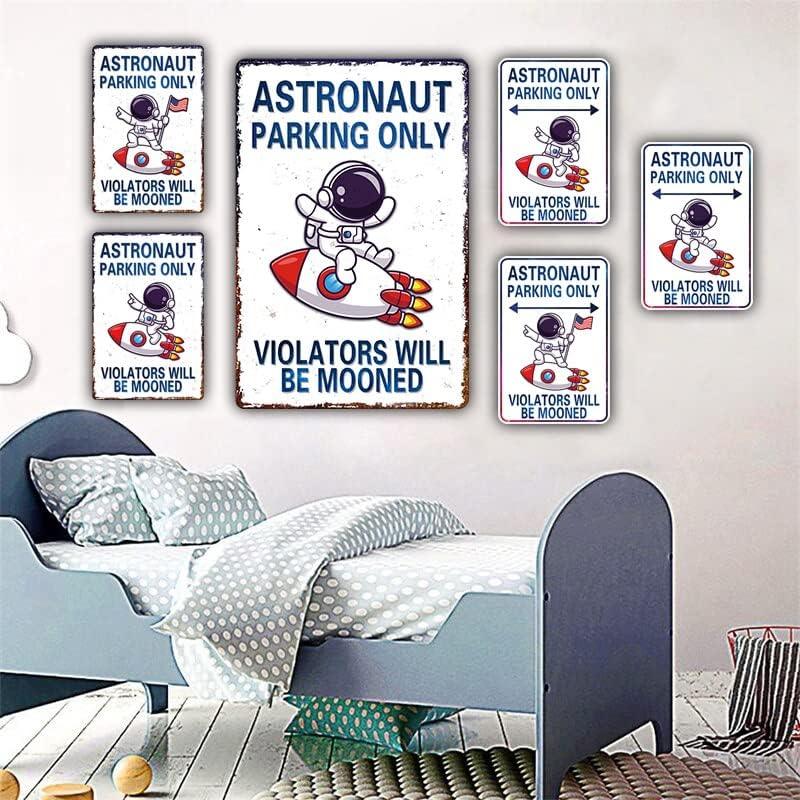 Letrero de astronauta con temática del espacio exterior, decoración del - VIRTUAL MUEBLES