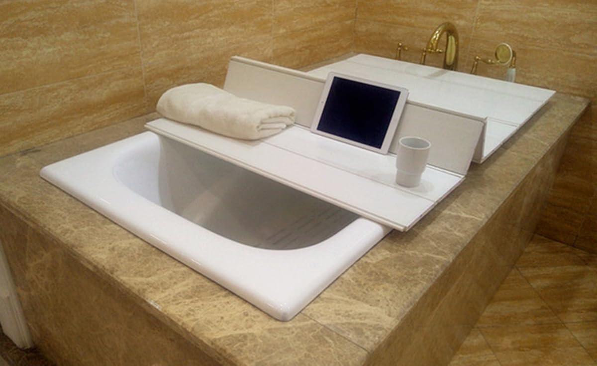 Bandeja de bañera, obturador de PVC, tapa de baño, plegable, a prueba de  polvo, tapa de baño, resistente al agua, para la bandeja de baño de spa en