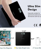 Báscula digital de baño para peso corporal, báscula de baño para observar peso - VIRTUAL MUEBLES