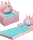 Sillón plegable para niños con respaldo 2 en 1, sofá cama abierto para niños,