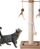 Poste rascador de sisal premium para gatos, con seguimiento interactivo,