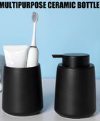 Dispensador de jabón de manos para baño Decro, botellas de cerámica con bomba - VIRTUAL MUEBLES