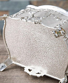 AVESON Caja de joyería de aleación de metal vintage de lujo para anillo y