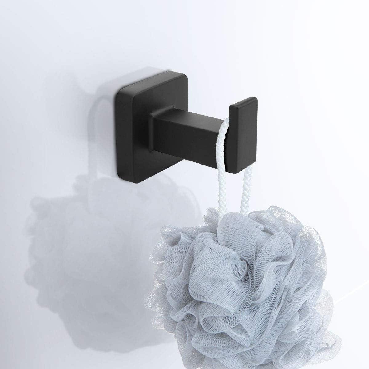 Juego de accesorios de baño negro de 4 piezas, toallero, juego de toal -  VIRTUAL MUEBLES