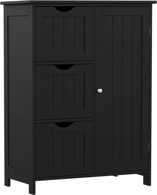 Armario de suelo de baño armario de almacenamiento independiente de madera