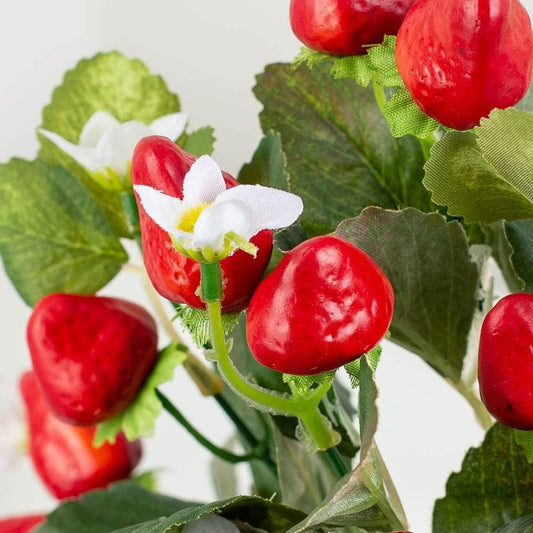 Arbusto de fresa artificial Fresas de verano Plantas Florales y Decoración del - VIRTUAL MUEBLES