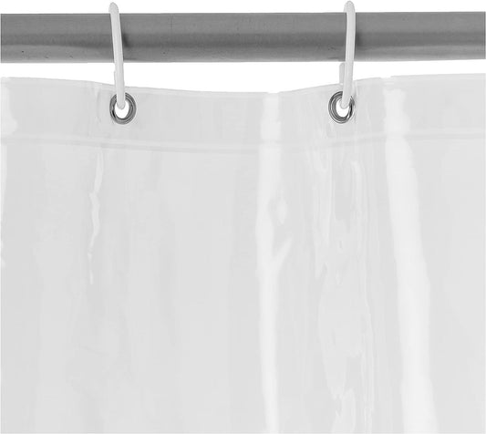 Tienda Basics Forro de cortina de ducha de PEVA, calibre 8, resistente al agua, - VIRTUAL MUEBLES