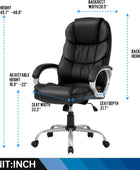 Silla de oficina para computadora, respaldo alto, ergonómica, ajustable, silla