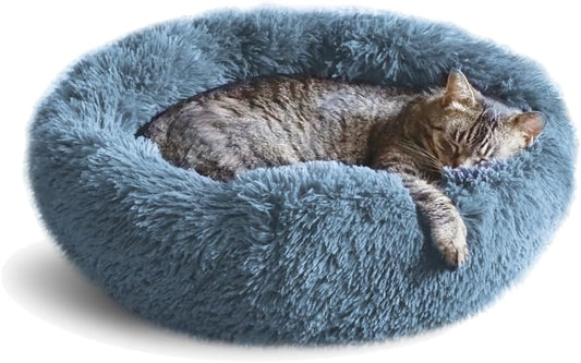 Cama calmante para gatos, camas para gatos de interior, cama para perros