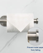 Soporte de papel higiénico autoadhesivo de acero inoxidable SUS304 grueso de