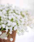 10 unidades de 30 racimos de flores blancas artificiales de gypsophila, ramos - VIRTUAL MUEBLES