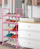 Organizador de zapatos pequeños de 5 niveles para niños, estante de zapatos
