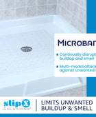 SlipX Solutions Tapete de ducha de goma con infusión de Microban, 21 x 21 - VIRTUAL MUEBLES