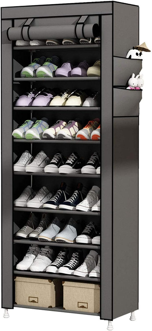 HOMIDEC Gabinete de almacenamiento de zapatos, 48 ​​pares de zapateros Organizador  de zapatos de 3 por 8 niveles Almacenamiento de zapatos que ahorra espacio  para armario Pasillo Sala de estar Dormitorio Garaje (