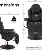 Silla reclinable de masaje para videojuegos silla ergonómica de escritorio para