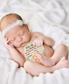 Cartel de anuncio de nacimiento del bebé con marcador de doble cara, diseño de