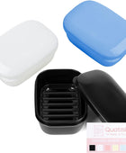Paquete de 3 soportes para jabón, contenedor de jabón de viaje con tapa, funda - VIRTUAL MUEBLES