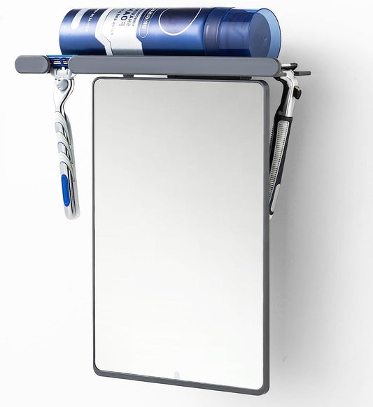 Espejo de ducha sin niebla para afeitar, con soporte para maquinilla de - VIRTUAL MUEBLES
