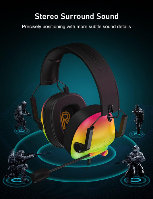 SG500 Auriculares para juegos para PS5 PS4 Xbox auriculares de sonido