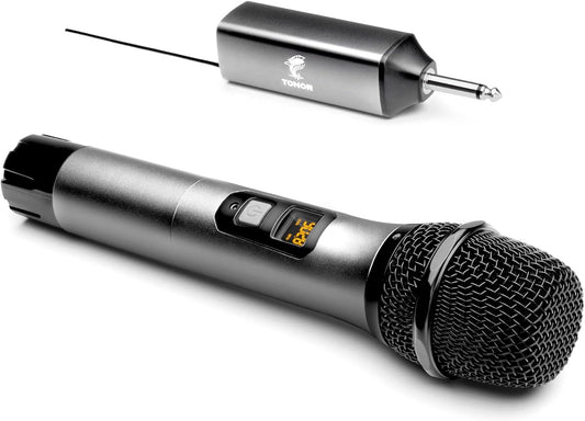Micrófono inalámbrico, sistema de micrófono inalámbrico UHF de metal