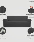 Funda elástica para sofá, 1 pieza, suave, con parte inferior elástica, - VIRTUAL MUEBLES