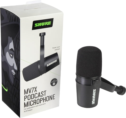 MV7X XLR Micrófono de podcast Micrófono dinámico de calidad profesional para