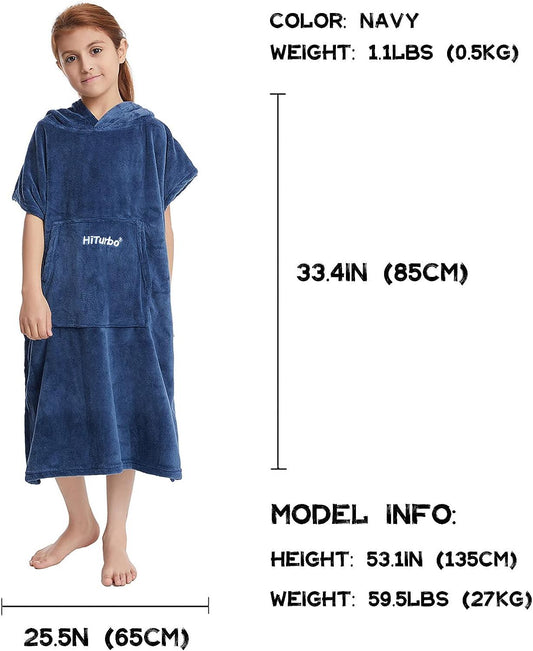 Bata cambiadora para niños, manta esponjosa, toallas de baño cálidas, toalla - VIRTUAL MUEBLES