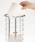 mDesign Soporte de metal para papel higiénico con 3 rollos de papel higiénico - VIRTUAL MUEBLES