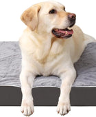 Cama ortopédica para perros grandes, cama para jaula con funda extraíble